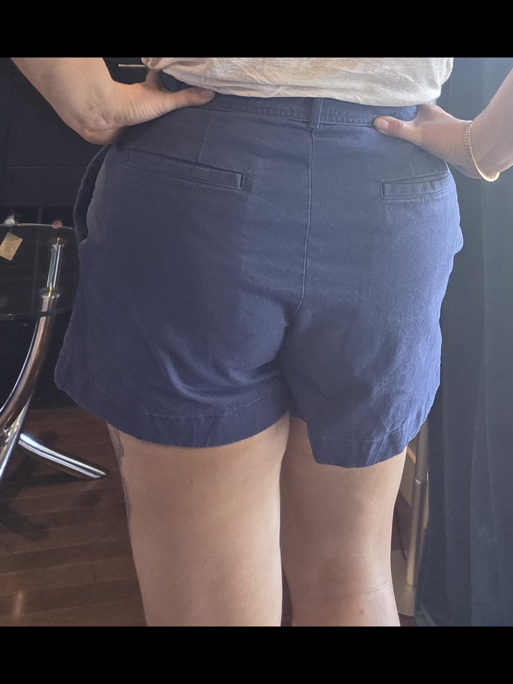 Banana Republic Indigo Tie-Waist Paperbag Shorts - Picture 2 of 5